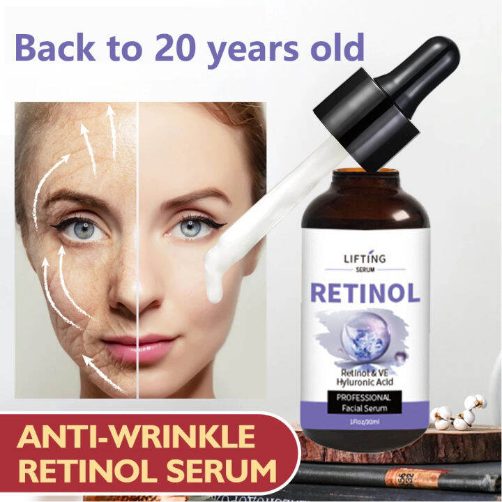 Retinol Facial Serum Anti Wrinkle Remove Dark Spots Face Essence Anti