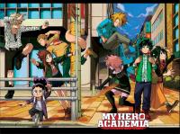 อะนิเมะ My Hero Academia ภาพพิมพ์ศิลปะของตกแต่งผนังบ้านโปสเตอร์ผ้าไหม0726