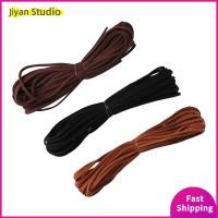 JIYAN2866 สายหนังนิ่ม faux Leather CORD String ROPE เชือกกำไลข้อมือ หนังนิ่ม faux สายหนังแท้ สายสร้อยคอผ้า หนังนิ่มนิ่ม สายสีน้ำตาล สายหนังกลับ