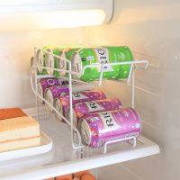 Double-Layer Beer Soda Coke Drink Can Storage Box Fridge Drink Holder Refrigeration Kitchen Storage Organizer Kitchen Tools