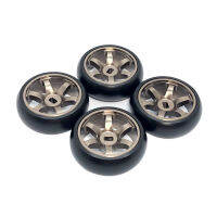 4Pcs รีโมทคอนลยางรถสวมใส่ของเล่นรถยางที่ถอดออกได้ Spoke Wheel รถ Drift ยางสำหรับ Wltoys 284131K969K989