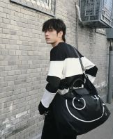 100% Authentic 2022 new Original Longchamp x Andr é LE Pliage Club Nylon Dumpling Bag 1911619 Oversized Travel bag Hand luggage tote bag Shoulder and Crossbody bag