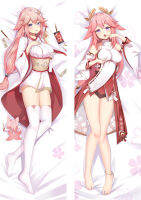 เกม Genshin Impact Yae Miko คอสเพลย์ หมอนกอดร่างกายการ์ตูนอุปกรณ์เสริม Xmas ของขวัญบรรจุไม่รวม