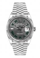 นาฬิกาข้อมือ Rolex Datejust Wimbledon 41mm. Jubilee หน้าปัดสีเทาหลักโรมัน (TOP SWISS) (สินค้าพร้อมกล่อง) (ขอดูรูปเพิ่มเติมได้ที่ช่องแชทค่ะ)