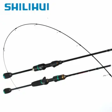 SKMIALLY 5-8G 2-6LB Ultralight Fishing Rod Solid Tip UL Spinning &  Baitcasting Rod Solid Carbon Rod Prawn Rod