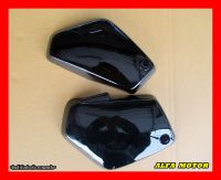 SUZUKI RC80 RC100 SIDE COVER SET "BLACK" #ฝากระเป๋าข้าง RC80 RC100 สีดำ