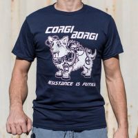 Resistance Is Futile. Funny Corgi Borgi Dog Gifts T Shirt New 100% Cotton Short Sleeve O Neck T Shirt Casual Mens Top| | - Aliexpress