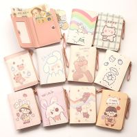 COD KKW MALL Japanese cartoon cute Korean short side zipper two-fold wallet student money clip wallet