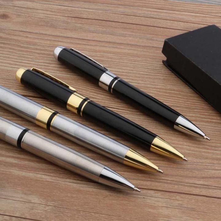 high-quality-metal-250-ball-pen-golden-stainless-steel-ballpoint-pen-new-stationery-office-supplies-ink-pens