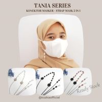 【hot sale】 ✎☎❂ B55 MAWAR Tania series I Strap mask Rose Pearl I Necklace Connector mask 2in1 I mask holder