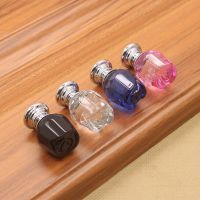 ▧□✟ 12mm 16mm 18mm 25mm 30mm Crystal Handle Single Hole Wooden Box Handle Glass Handles Jewelry Box Furniture Cupboard Drawer Handle