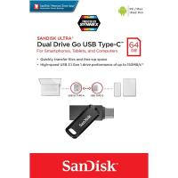 แฟลชไดร์ฟ flash drive แฟลชไดร์ฟ usb SanDisk Ultra Dual Drive Go 64GB Flash Drive USB3.1 Type-C Speed150mb/s (SDDDC3-064G-G46) แฟลชไดรฟ์ OTG แซนดิส จากซินเนค