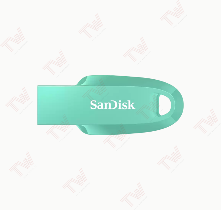 sandisk-ultra-curve-usb-3-2-gen-1-256gb-แฟลชไดร์ฟ-สีเขียวมินท์-รับประกันสินค้า-5-ปี