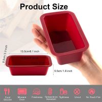 Silicone Baking Molds NonStick Rectangle Cake Pans Mini Loaf Pan Easy Release Bread Toast Mould Kitchen Accessories Pastry Tool Bread Cake  Cookie Acc