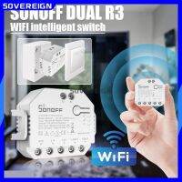 Sonoff Dual R3 สวิตช์อัจฉริยะ รีเลย์คู่ สองแก๊ง พร้อมเครื่องวัดพลังงาน eWelink