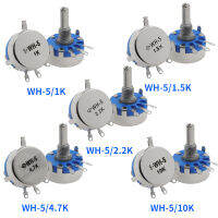 FO2023 Earth5PCS WH5-1A Carbon Film Potentiometer 470R 1K 1.5K 2.2K 4.7K 10K 22K 47K 47K 100K 220K 470K 1M