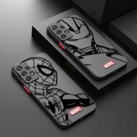 Phone Case for Samsung A54 A53 A51 A12 A13 A14 Galaxy A21S A31 A50 A70 Matte Cases Marvel Spider Man Phone Cases