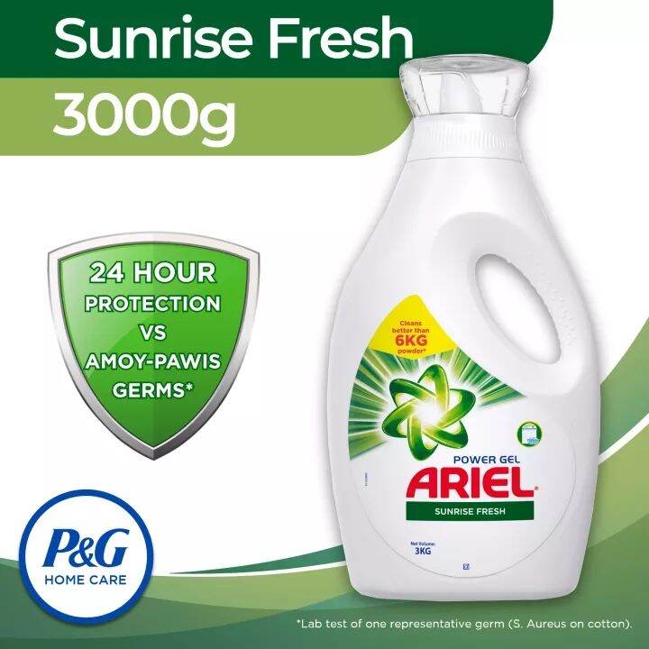 Ariel Liquid Detergent Sunrise Fresh 3000g (Laundry Detergent) Lazada PH