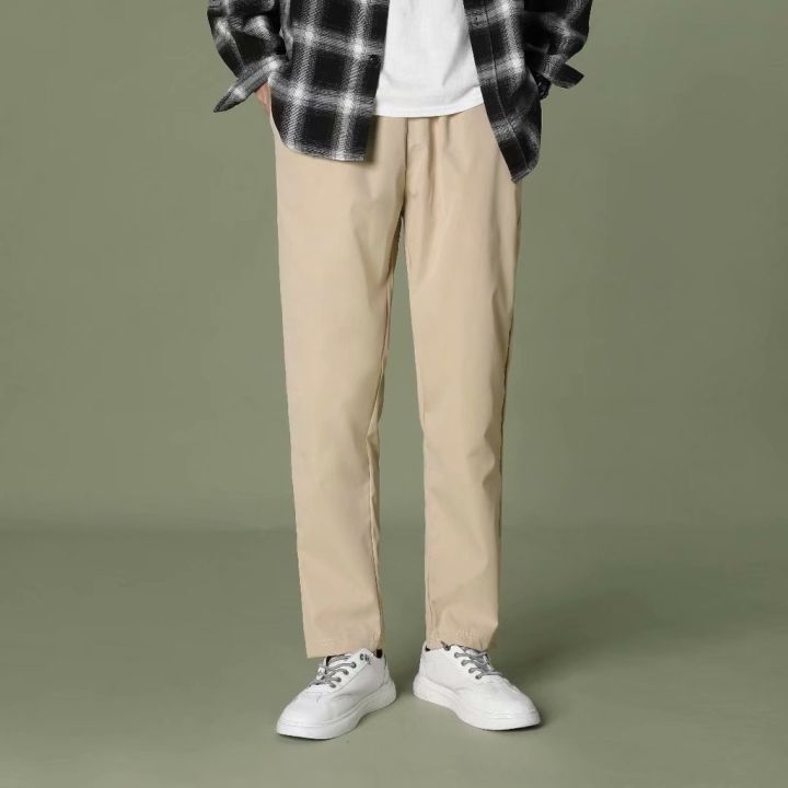 เสื้อผ้า-dm-7-สี-ไซส์ใหญ่-กางเกงขายาวทรงตรงลำลองผู้ชายเกาหลี
