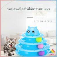 รางบอล ตาโต ของเล่นแมวทรงโดม รางบอล 4 ชั้น Cat play plate มีสินค้าพร้อมส่ง Sweet.T