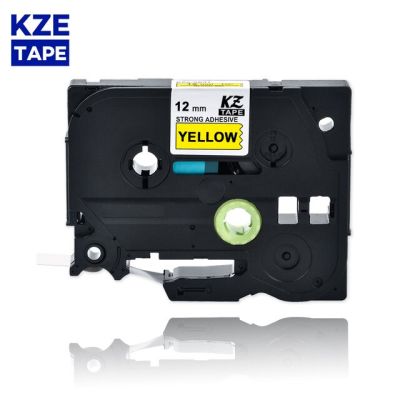 12mm Tzes631 Black On Yellow Laminated Label Tape Strong Adhesive Label Tapes Tze-s631 Tze S631 Tze S631 Tze-s631 For P-touch Pt