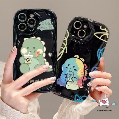 เคสนิ่มสำหรับ Oppo A16 A15 A12 A55 A76 A54 A95 A3s A5 A57 A1k A78 A17k A54s A17 4F A77 5F A7 A16s กราฟฟิตี้ A96ไดโนเสาร์