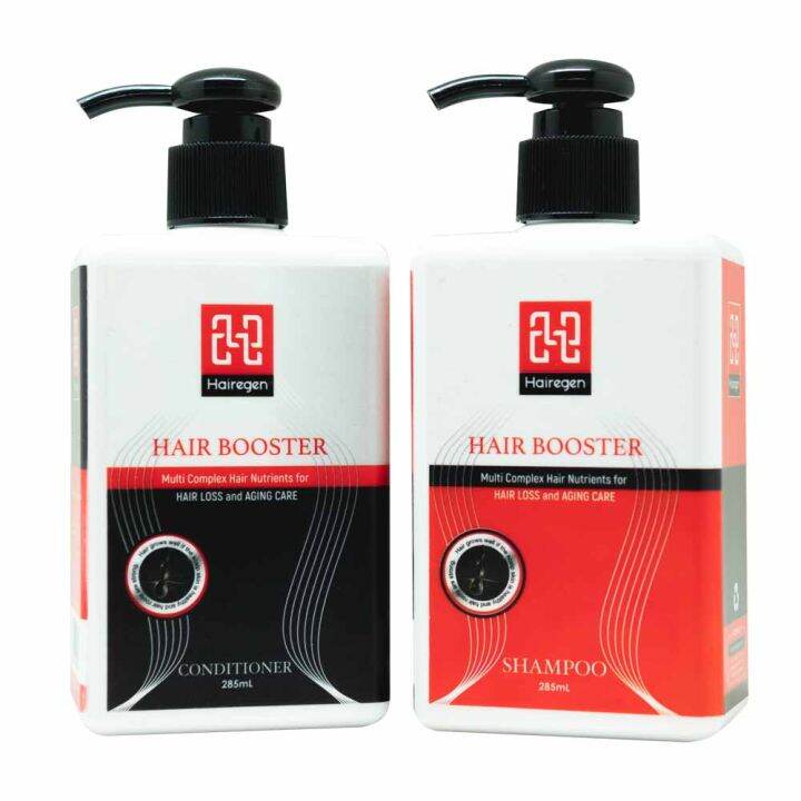 Hairegen Hair Booster Shampoo and Conditioner 285ml Bundle | Lazada PH