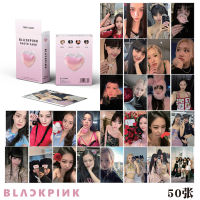 50ชิ้นอัลบั้ม BLACKPINK Mini LOMO Card Jisoo Rose Lisa Jennie ชุดสะสมเลเซอร์ Kpop โปสการ์ด