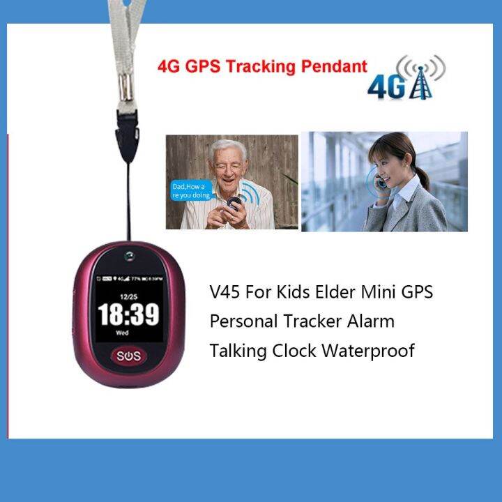 4G GPS Tracking Pendant V45 For Kids Elder Mini GPS Personal Tracker