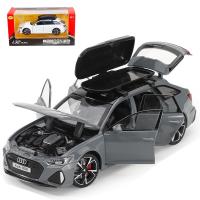 1:32 Audi RS6 High Simulation Diecast Metal Alloy Model Car Sound Light Pull Back Collection Kids Toy Gifts