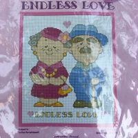 ครอสติช PINN 7.5*8.5 นิ้ว รูปรักนิรันดร์ endless love