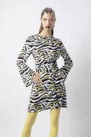 f.fashion เดรสสั้นลายกราฟิก ผู้หญิง | Animal Graphic Print Short Dress | 6040