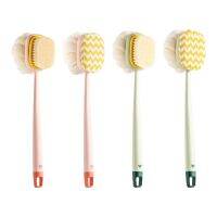 Dual Sided Long Handle Shower Brush, Soft Accessories, Back Washer Body Brush,