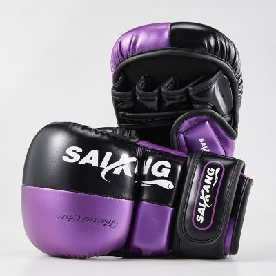 MMA ครึ่งนิ้วสำหรับชกมวยระบายอากาศได้ดีมวยไทยมวยเสือต่อสู้ที่รุนแรงเหมาะสำหรับถุงมือ Sanda Fight มวยไทย Mma เหมาะสำหรับนวม