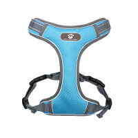 MC Star Pet Safety Harness Leash Mesh Breathable Dog Breast Strap Reflective Big Dog Chest Harness Walking Leash Rope For Puppy