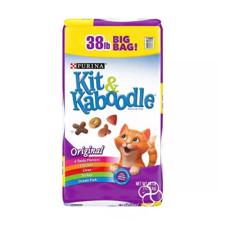 Purina Kit & Kaboodle Original Cat Food 17.2kg | Lazada PH