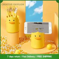 CREATIVE PAVILION สร้างสรรค์และสร้างสรรค์ ที่ใส่ปากกา การ์ตูนลายการ์ตูน น่ารักน่ารักๆ ที่วางโทรศัพท์มือถือ ที่จัดระเบียบของ เครื่องเขียนสเตชันเนอรี ที่ใส่แปรงสีฟัน ออฟฟิศสำหรับทำงาน