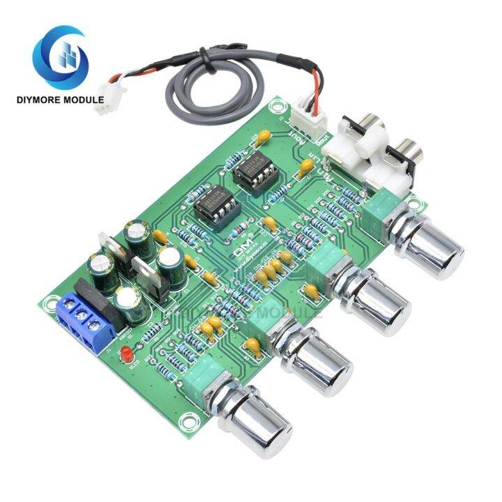 NE5532 Stereo Pre amp Preamplifier Tone Board Audio 4 Channels Double