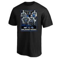 【Hot】 New NBA Orlando Magic ONeal Cartoon Short Sleeve Sports Top Round Neck Unisex T-shirt Size A แฟชั่นแขนสั้นผ้าฝ้าย