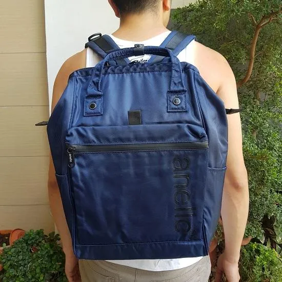 Japan Style Backpack Limited Edition Water Repellant Navy Blue