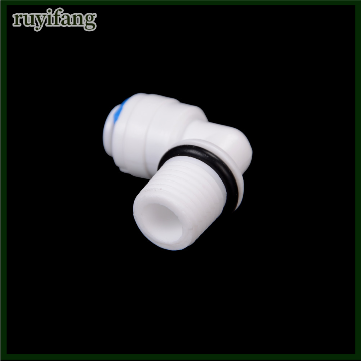 ruyifang-5pcs-1-4-ชายด้าย-1-4-od-tube-ro-water-elbow-quick-connector