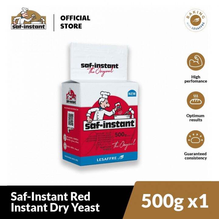 Lesaffre SafInstant Red Instant Dry Yeast 500g Great For Pizza Dough