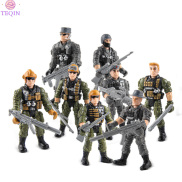 TEQIN 4pcs Simulation Marine Soldiers Figures Doll Military Soldiers Model
