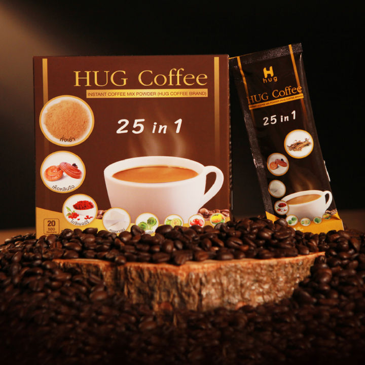 hug-coffee-25-in-1-กาแฟเพื่อสุขภาพปรุงสำเร็จ-สมุนไพร-ควบคุมน้ำหนัก-ปรับสมดุลการขับถ่าย-บำรุงกระดูก-และข้อต่อ-บำรุงผิวพรรณ-6-กล่อง-by-ดีลเด็ด