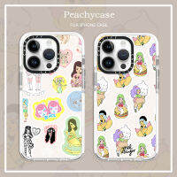 เคสโทรศัพท์แฟชั่นลายไอศกรีมแฮมเบิร์กสำหรับผู้หญิงใช้ได้กับ iPhone 15 Plus 14 13 12 Pro Max 11 15Pro ฝาหลัง TPU แบบนิ่มทนต่อแรงกระแทกเคสมือถือ