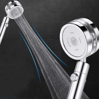 Turbocharged Shower Head High Pressure 360 Rotated Rainfall Bath Water Filter Handheld Turbo Fan Spray Water Saving Shower Head