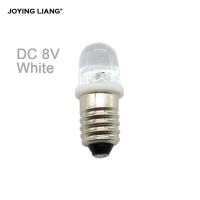 Joying Liang T10ลูกปัดแสงเอลอีดี3V 3.8V 4.5V 6.3V 8V ตรงกับสกรู E10หลอดไฟ Led หลอดไฟลูกปัดไฟฟ้าขนาดเล็ก10ชิ้น/ล็อต