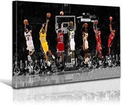 Abstract Art Painting Michael Jordan Poster Fly Dunk Basketball