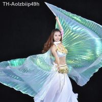 Aolzbiip49h ผู้หญิงอียิปต์ Belly Isis ปีก ทองen เต้นรำปีกไม่มี Stick ผู้ใหญ่ BellyDance สวมอุปกรณ์เสริมปีก