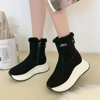 2021Womens Mid-tube Boots Basic Suede Thick-soled Warmth Fashion Simple Autumn and Winter Womens Boots 2021 New